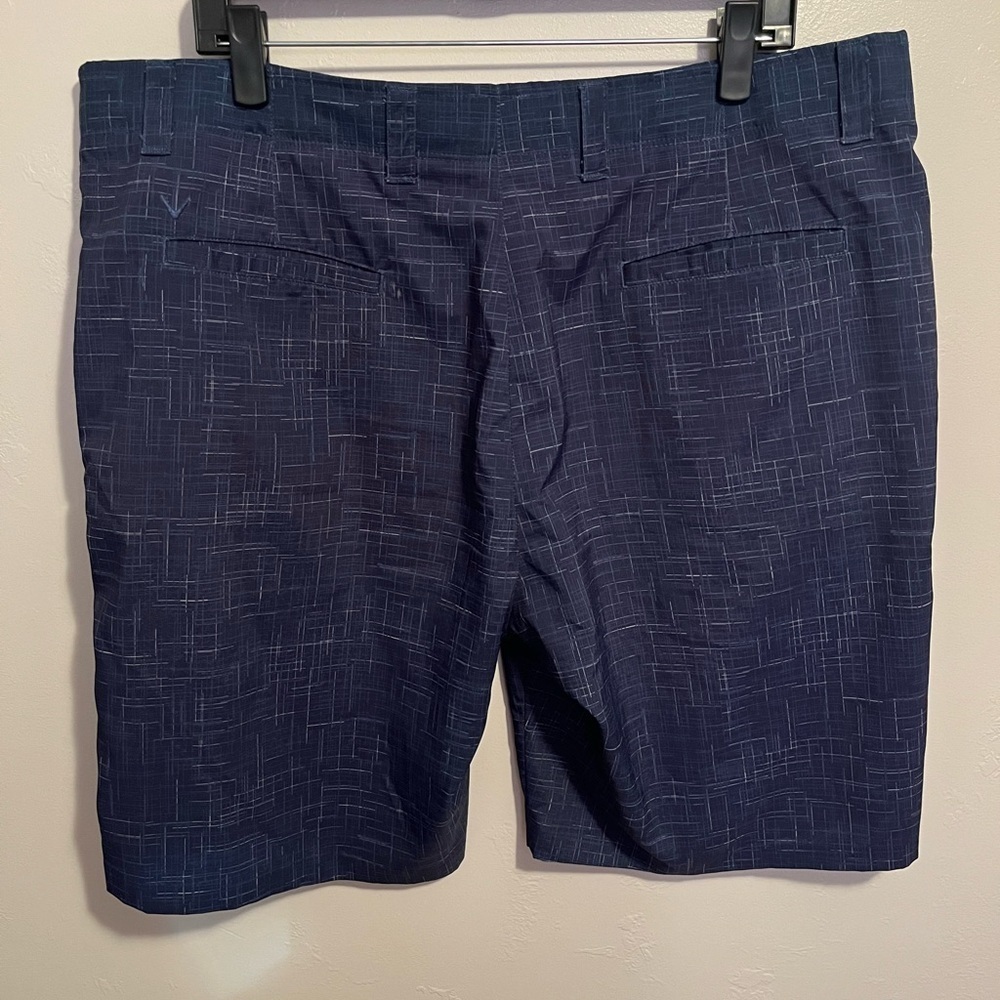 Callaway Blue Flat Front Golf Shorts - Picture 8 of 9